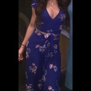 2 Piece Matching Pant Set in Floral